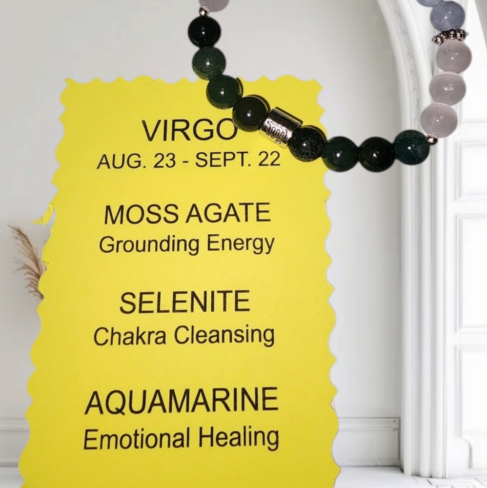 Zodiac - Virgo Bracelet Natural Gemstones